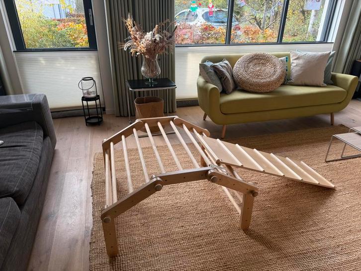 Ette Tete Fipitri - Houten Pikler klimrek met glijbaan, Kinderen en Baby's, Speelgoed | Buiten | Speeltoestellen, Zo goed als nieuw