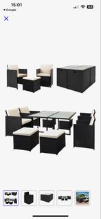 Polyrattan Tuinstoelen - Zonder Tafel, Tuin en Terras, Tuinsets en Loungesets, Ophalen, 4 zitplaatsen, Gebruikt, Wicker