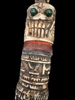 Tibetaans ritueel zegel met heilige geschriften zilver 800, Antiek en Kunst, Ophalen of Verzenden