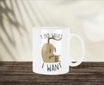 I do what i want Katten mok, Huis en Inrichting, Keuken | Servies, Ophalen of Verzenden, Nieuw, Overige stijlen, Kop(pen) en/of Schotel(s)