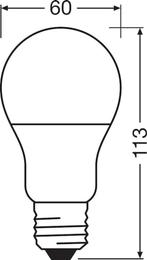 OSRAM LED lamp | Warm wit | 4 stuks | Nieuw, Ophalen of Verzenden, Nieuw, E27 (groot), Led-lamp