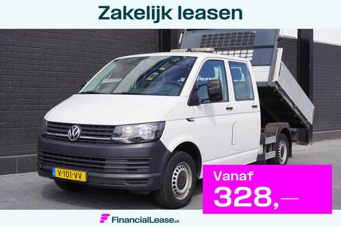 Volkswagen Transporter 2.0 TDI L2H1 Kipper Openlaadbak Dubbe, Auto's, Bestelauto's, Bedrijf, Lease, Financial lease, ABS, Airconditioning