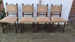 4 Antieke stoelen uit 1810 met Leeuwenkoppen. De stoelen zij, Antiek en Kunst, Antiek | Meubels | Stoelen en Banken, Ophalen