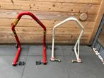 Paddock stand voorwiel en achterwiel, Ophalen
