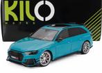 NZG 1:18 Audi RS4 Darwin Pro B9 Blue, Hobby en Vrije tijd, Modelauto's | 1:18, Ophalen of Verzenden, Nieuw, Auto, Overige merken