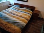 Ikea bed kompleet met nachtkastje en lattenbodem 180x200, Ophalen, Wit, Tweepersoons, Zo goed als nieuw