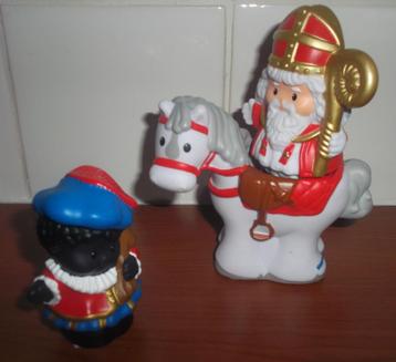Fisher-Price Little People Sinterklaas, paard & zwarte piet beschikbaar voor biedingen