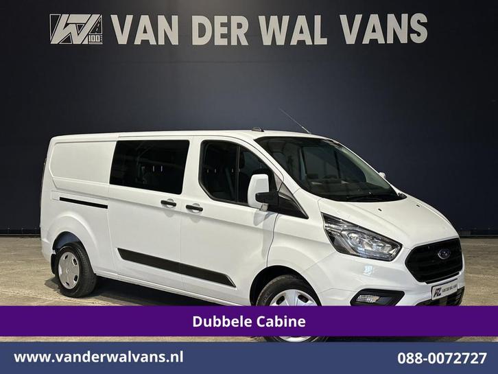 Ford Transit Custom 2.0 TDCI 131pk L2H1 Dubbele Cabine Euro6, Auto's, Bestelauto's, Bedrijf, Te koop, ABS, Achteruitrijcamera