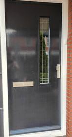 Hardhouten voordeur, Ophalen, 80 tot 100 cm, 200 tot 215 cm, Hout