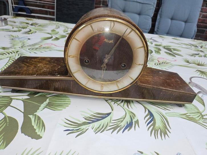 Vintage Kienzle Tafelklok - Jaren '50, Antiek en Kunst, Antiek | Klokken, Ophalen of Verzenden
