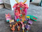 Enchantimals Hertenhuis met Poppen & Dieren, Ophalen of Verzenden, Gebruikt, Poppenhuis