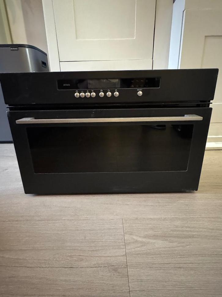 Atag stoomoven, Witgoed en Apparatuur, Ovens, Zo goed als nieuw, Inbouw, Oven, 45 tot 60 cm, Minder dan 45 cm, Stoom, Ophalen