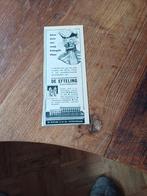 Advertentie van de Efteling Kaatsheuvel wesp 1954, Verzamelen, Efteling, Ophalen of Verzenden, Zo goed als nieuw, Overige typen
