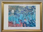 Van Gogh Irissen + Sarah Spackman Print met Gouden Lijst, Ophalen