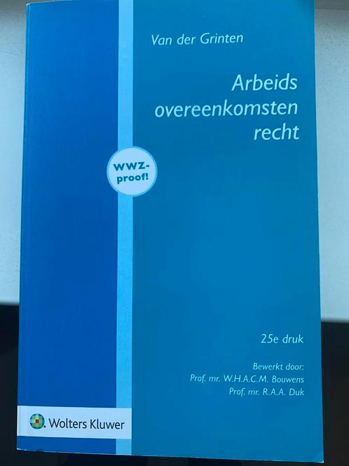 Van der Grinten - Arbeidsovereenkomstenrecht, Boeken, Wetenschap, Zo goed als nieuw, Overige wetenschappen, Ophalen of Verzenden