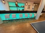 Partij Barkrukken Wiesner Hager Fizz. Wit leer, Ophalen, Gebruikt, Wit, Design