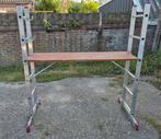 te koop steiger en ladder in 1 in nette staat, Doe-het-zelf en Verbouw, Steigers, Ophalen, Gebruikt, Rolsteiger of Kamersteiger