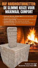 Ruf briketten nu 4 Euro per pak! op=op, Minder dan 3 m³, Ophalen of Verzenden, Overige houtsoorten, Blokken