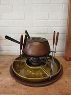 Vintage koperen fondueset, Spring Culinox, Ophalen of Verzenden, Zo goed als nieuw, Brander, Fondueset