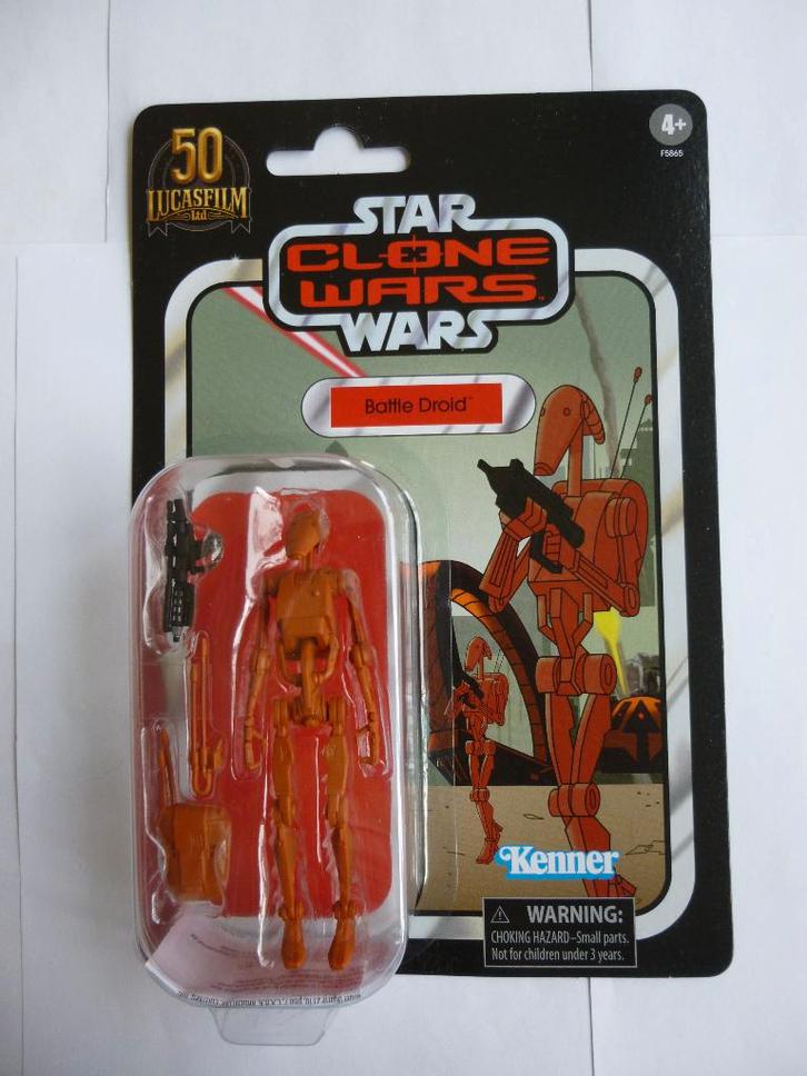 STARWARS VINTAGE COLLECTION TCW VC 216"BATTLE DROID"UIT 2021, Verzamelen, Star Wars, Nieuw, Actiefiguurtje, Ophalen of Verzenden