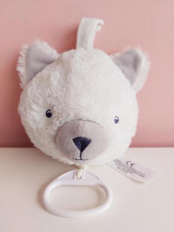 Muziekdoosje pluche ijsbeer, Slaapliedje knuffeltje - muziek beschikbaar voor biedingen