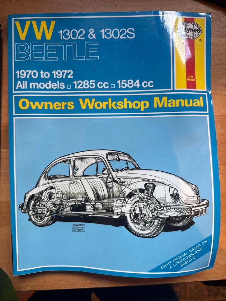 Haynes VW Kever 1302 & 1302S Werkplaatshandboek, Boeken, Auto's | Boeken, Gelezen, Volkswagen, Ophalen of Verzenden