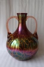 Antieke Art Deco Wilhelm Kralik & Sons glazen vaas c 1925, Antiek en Kunst, Ophalen of Verzenden