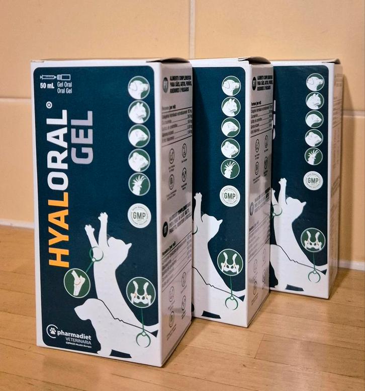 Hyaloral gel kat / hond 3x50ml, Dieren en Toebehoren, Dierenvoeding, Kat, Ophalen of Verzenden
