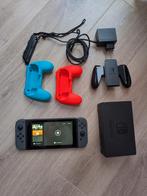 Nintendo Switch V1 unpachted, in topconditie, Ophalen of Verzenden, Zo goed als nieuw, Met 2 controllers, Switch Original