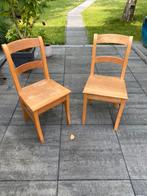 2 stuks boerenstoeltjes, Huis en Inrichting, Stoelen, Ophalen, Zo goed als nieuw, Bruin