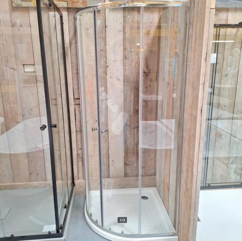 SALE Douchecabine kwart rond 100 x 100 chroom Bjork, Huis en Inrichting, Woonaccessoires | Overige, Nieuw, Ophalen of Verzenden