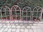 Vier zeer mooie oude kerkramen gietijzeren stalramen., Ophalen of Verzenden, Gebruikt, Minder dan 80 cm, Minder dan 80 cm