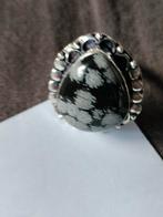 Mooie 925 ring met sneeuwvlok maat 19, Sieraden, Tassen en Uiterlijk, Ringen, Overige kleuren, Verzenden, 19 tot 20, Nieuw