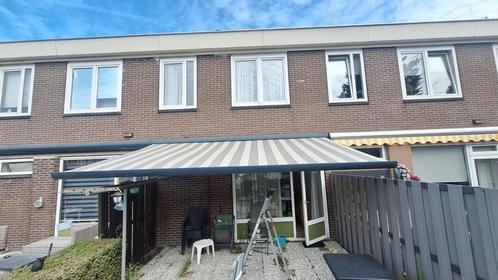 Elecktrisch zonnescherm 5 meter, Tuin en Terras, Zonneschermen, Gebruikt, Knikarmscherm, 300 cm of meer, 450 cm of meer, Elektrisch
