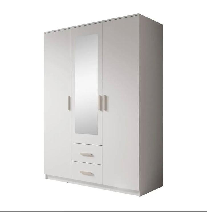 Kledingkast 3 deurs met spiegeldeur en 3 lades nette staat, Huis en Inrichting, Kasten | Kledingkasten, Gebruikt, 200 cm of meer