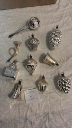Doos 8 Mooie Oude Zilveren Kerstballen, Diversen, Kerst, Ophalen of Verzenden, Gebruikt