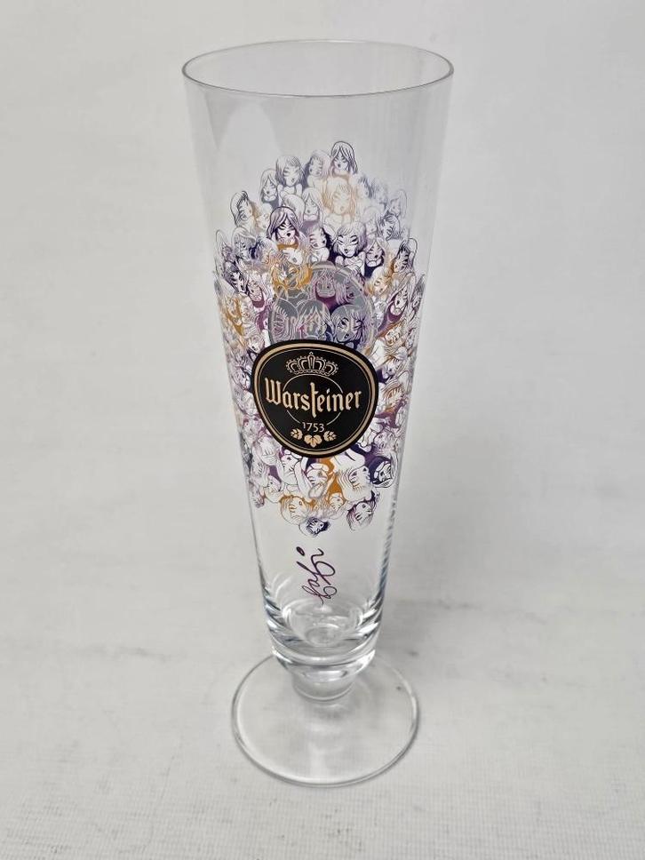# Warsteiner Glazen Art Collection Fafi bierglas. Bier glas, Verzamelen, Glas en Borrelglaasjes, Gebruikt, Bierglas, Ophalen of Verzenden