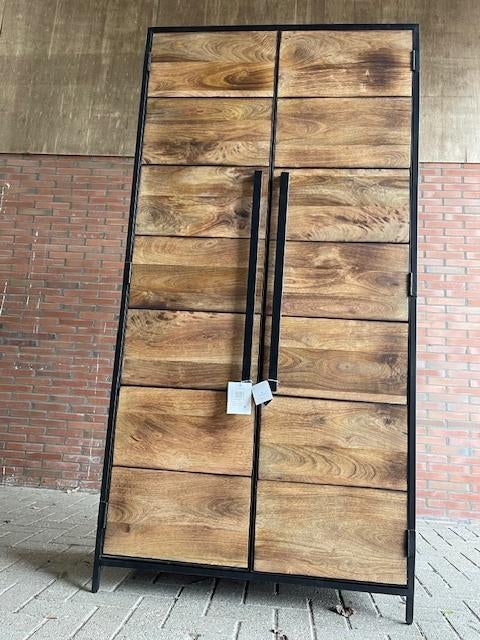 Cabinet opbergkast Mango 100X40X200 tegen de laagste prijs., Opbergkast Mango 100X40X200 tegen de laagste prijs., Nieuw, 150 tot 200 cm