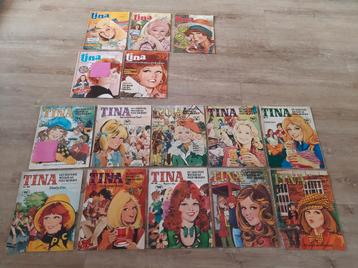 10 Tina tijdschriften uit jaargang 1973 + 5 Tina's uit 1977 beschikbaar voor biedingen