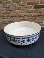 Oude Lampet Schaal - Blauw Decor, Antiek en Kunst, Ophalen of Verzenden