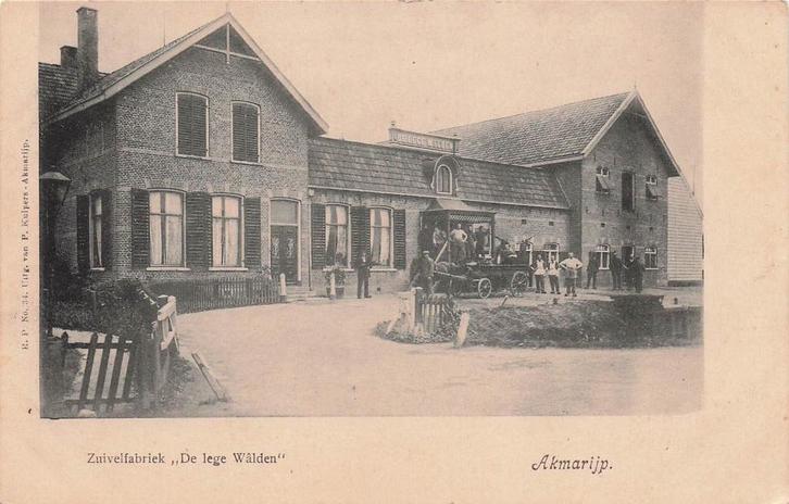 U955 Akmarijp Zuivelfabriek De lege Walden - uitg P Kuipers, Verzamelen, Ansichtkaarten | Nederland, Friesland, Voor 1920, Ophalen of Verzenden