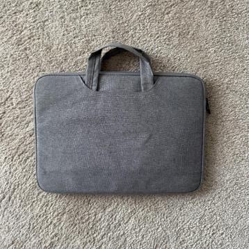 Laptoptas 15.4 inch met handvat en opbergvak - Licht Grijs beschikbaar voor biedingen