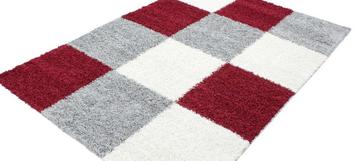 Vloerkleed Life 60x110 rood grijs wit nieuw! beschikbaar voor biedingen