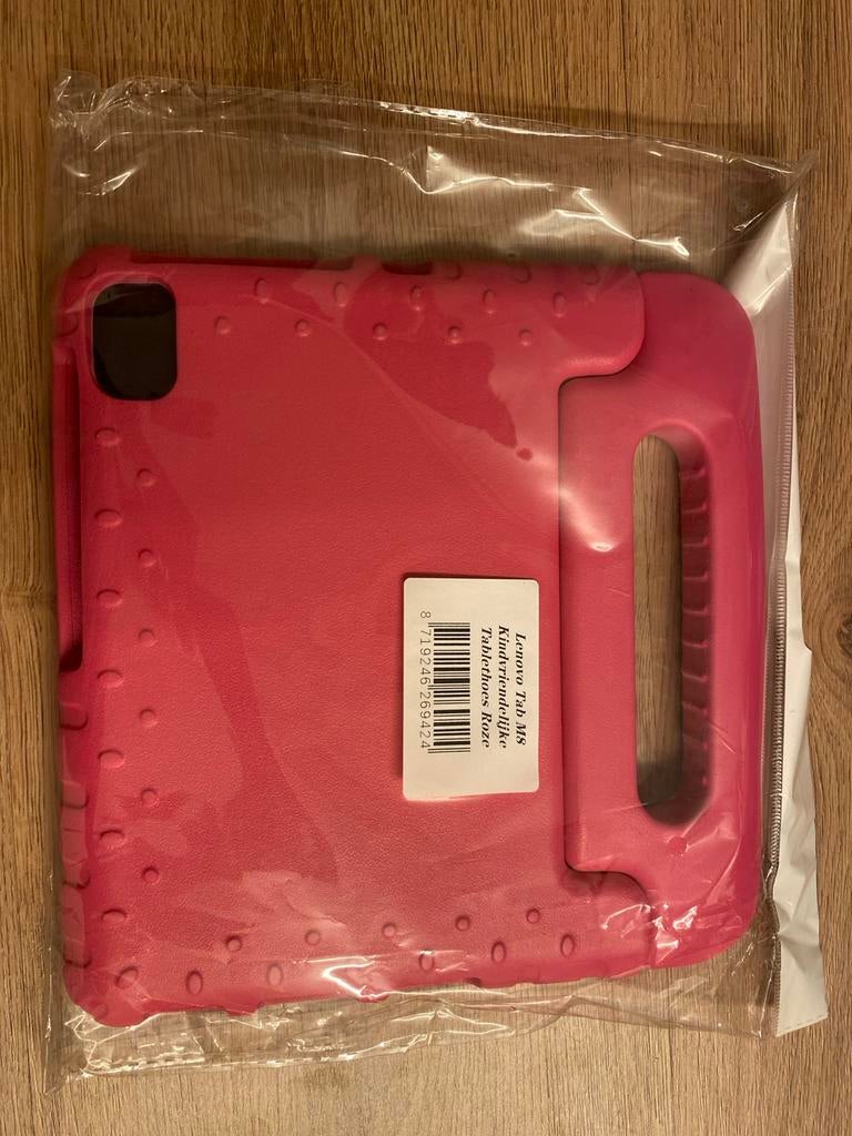Lenovo Tab M8 Kinder Tablet Hoes - Roze, Computers en Software, Tablet-hoezen, Ophalen of Verzenden, Nieuw, 8 inch, Bescherming achterkant