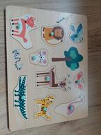 houten puzzel Hema 9x dieren, Ophalen, Zo goed als nieuw, Van hout, Minder dan 10 stukjes