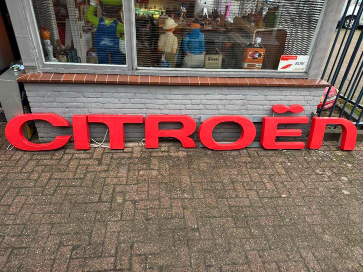 Citroën Reclame Letters - Groot! / lichtbak, Verzamelen, Merken en Reclamevoorwerpen, Gebruikt, Lichtbak of (neon) lamp, Ophalen