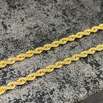 14 karaat gouden ketting rope schakel chain nieuw, Ophalen of Verzenden, Nieuw, Goud