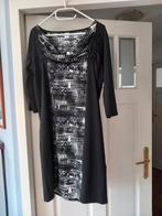 Jurk MS Mode mt L, Zwart, Maat 42/44 (L), Ophalen of Verzenden, Knielengte
