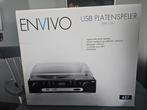 Envivo USB Platenspeler ENV-1260 - Nieuw in doos, Audio, Tv en Foto, Platenspelers, Nieuw, USB-aansluiting, Platenspeler, Ophalen