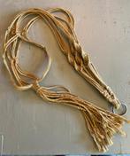 Retro vintage macramé plantenhanger sisal handgemaakt boho, Ophalen of Verzenden, Gebruikt